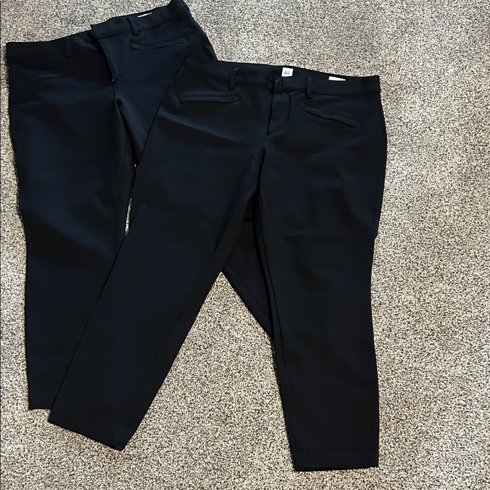 GAP Black Slim Ankle Ponte Pants - ONE PAIR